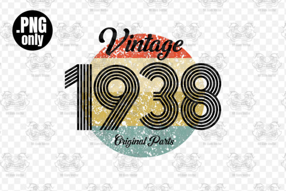 Download Vintage 1938 Birthday Sublimation Png - Premium Resources