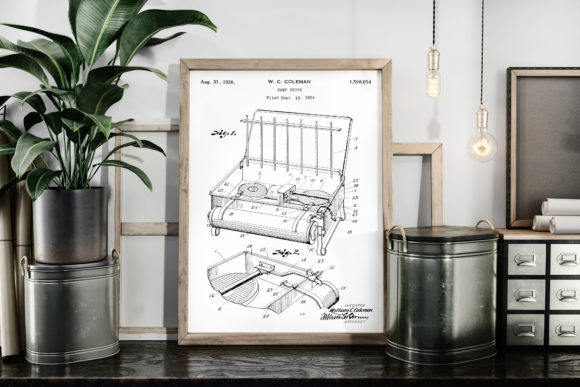 Download Camp Stove 1926 Vintage Patent Poster - 1926 Collection
