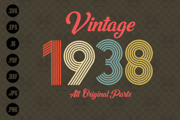 Download Vintage 1938, All Original Parts Svg - Premium Resources
