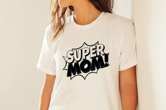 Download Super Mom Comic Style SVG Graphic - Svg graphic Collection